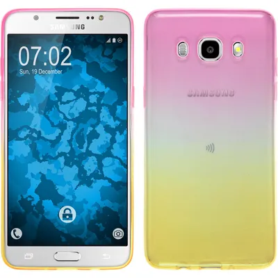 Produktbild von PhoneNatic Case kompatibel mit Samsung Galaxy J5 (2016) J510 - Design:01 Silikon Hülle Ombrè + 2 Schutzfolien