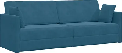 Immagine prodotto di Divano letto a terra 2 in 1 blu 213x144x60 cm in velluto, divano letto DesignFurniture New