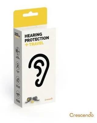 Produktbild von Crescendo Hearing Protection Gehörschutz Reisen, im Ohr, Grau, Thermoplastisches Elastomer (TPE), 15 dB