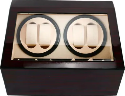 Produktbild von Automatische Uhrenbox - Watch Winder für 4+6 Uhren - Leiser Motor - Metallgehäuse - Schwarz