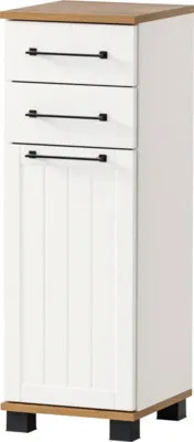 Obrázek produktu pro Koupelnová skříňka nízká Möbelpartner Jelda bílá 30,3 x 88,1 x 32,6 cm