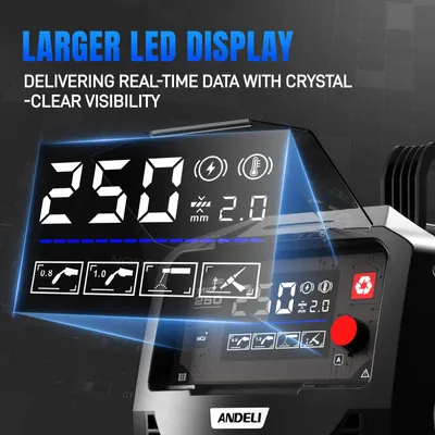 Produktbild von Schweißgerät – MIG-Schweißen – Elektrodenschweißgerät – TIG – Gaslos, 3-in-1 – LED-Display, 120A