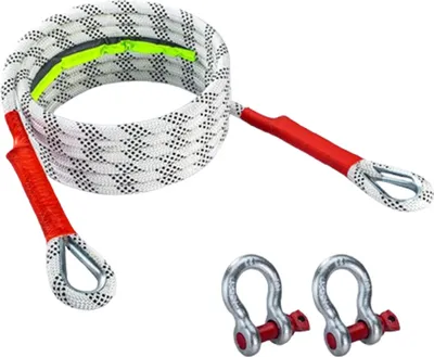 Image de INF Câble de remorquage - Sangle de remorquage extra résistante pour le remorquage de véhicules Blanc 10 tonnes 5 mètres
