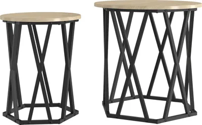 Produktbild von Möbel Beistelltische 2 Stk. Sonoma Eiche Holzwerkstoff - Couchtische 868262