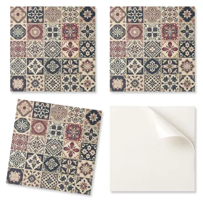 Produktbild von Selbstklebende Wandfliesen für Wohnzimmer, Mosaikmuster, 9 x 30 x 30 cm