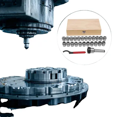 Imagen del producto de Kit de mandriles de sujeción, rango de diámetro de 4 a 26 mm, 23 mandriles, rosca para varillas guía de husillo M16, precisión de 0,02 mm, acero para muelles 65Mn