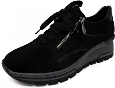 Produktbild von Rieker  Damenschuhe Schnürschuhe Sportive sportlicher Schnürer Schwarz Freizeit, Schuhgröße:40 EU