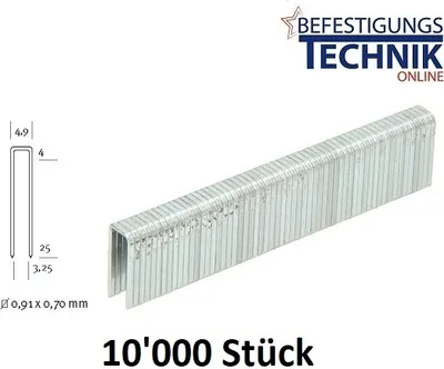 Produktbild von Heftklammern Klammern 4010 CNK / 10mm verzinkt für Haubold PN 4014 G 10M KL-42