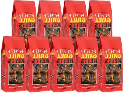 Productafbeelding van Grillbriketten Premium - Houtskool Briketten - Lang Grillen - 100% Natuurlijke Grondstof - 21 kg - Zwart