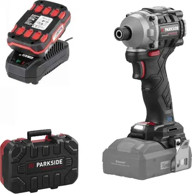 Produktbild von PARKSIDE Performance Akku-Drehschlagschrauber 1/4" PDSSAP 20-Li, Akku 2 Ah , Ladegerät