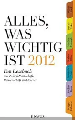 Immagine prodotto di Alles, was wichtig ist 2012