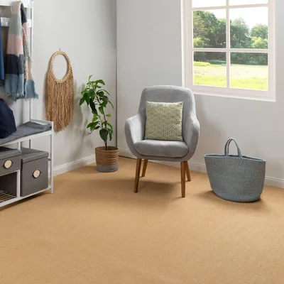 Produktbild von Steffensmeier Sisal Teppichboden Salinas Meterware | Auslegware für Flur, Büro, Diele, Stuhlrolleneignung | Natur hell, Größe: 300x800 cm