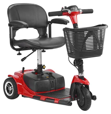 Immagine prodotto di VEVOR scooter elettrico a 3 ruote, monopattino pieghevole per anziani con 20 km di autonomia, monopattino per la mobilità, carrozzina da viaggio per tutti i terreni con ruote antiscivolo, capacità di arrampicata di 9° e capacità di carico di 120 kg, 940x500x840 mm