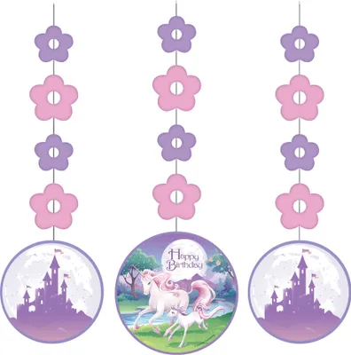 Produktbild von Einhorn Fantasy Hängedeko 3 tlg.