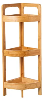 Produktbild von DRW Eckregal aus MDF in Natur, 23 x 23 x 77 cm