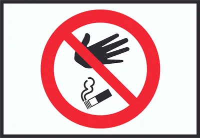 Produktbild von Bitte keine Kippen auf den Boden werfen Symbol Schild A5 Rückseite selbstklebend