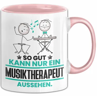 Produktbild von Musiktherapeut Geschenk Tasse So Gut Kann Nur Ein Musiktherapeut Aussehen Geschenkidee Kaffee-Becher (Rosa)