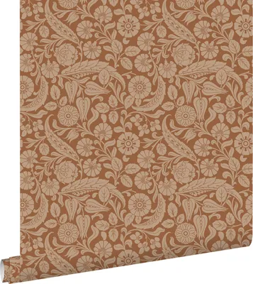 Obrázek produktu pro ESTAhome tapeta květinový vzor terakota hnědá 50 x 900 cm