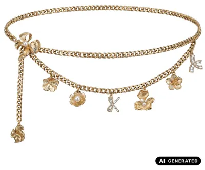 Produktbild von MarJo Niederhof Kettengürtel Taillengürtel goldfarben Größe M 100cm für Dirndl