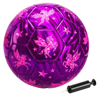Produktbild von Fußball Größe 4 Lila mit Pumpe