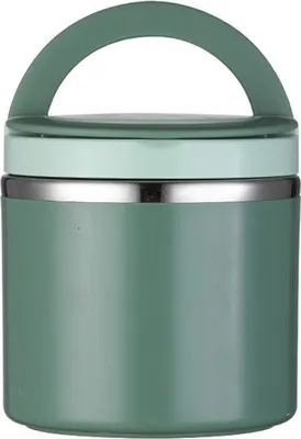 Obrázek produktu pro Termoska na horké jídlo, izolovaná termoska na polévku z nerezové oceli o objemu 35 oz s uchy, vakuově nepropustná, izolovaná nádoba na jídlo s širokým otvorem na oběd