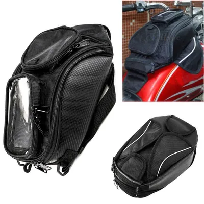 Produktbild von Universelle Magnetische Tanktasche und Satteltasche für Motorräder 50 Liter Schwarz