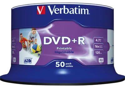 Produktbild von VERBATIM 43512 DVD+R 16X Rohling