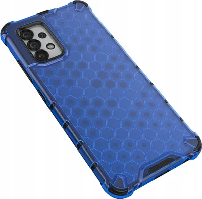 Immagine prodotto di Custodia blindata a nido d'ape con cornice in gel Samsung Galaxy A03S (166,5) Blu