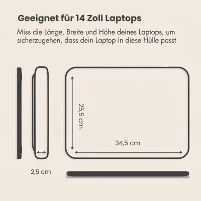 Obrázok produktu pre Poťah na notebook Imoshion, 14 palcov, s úložnou priehradkou – ružová farba, Obrázok generovaný UI