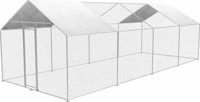 Image de Enclos extérieur pour animaux - 3m x 8m x 2,5m