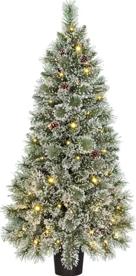 Produktbild von Black Box Trees Vandans Künstlicher Weihnachtsbaum mit LED-Beleuchtung und Timerfunktion - H120 x Ø60cm - Grün