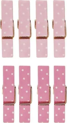 Produktbild von 16 kleine rosa magnetische Wäscheklammern 3,5 cm