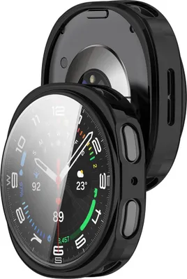 Produktbild von Schutzhülle für Galaxy Watch 8 44 mm, Bizon Case Watch Felipe, Schwarz