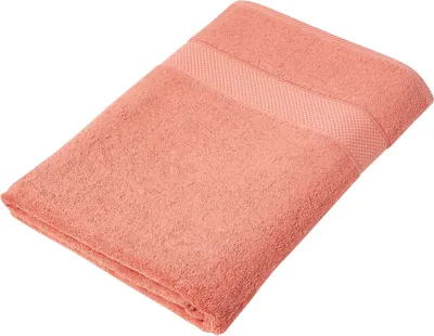Image de HOMESCAPES Serviette de sauna 100% coton turc 500g/m² Serviette de plage 100x180cm - burnt orange