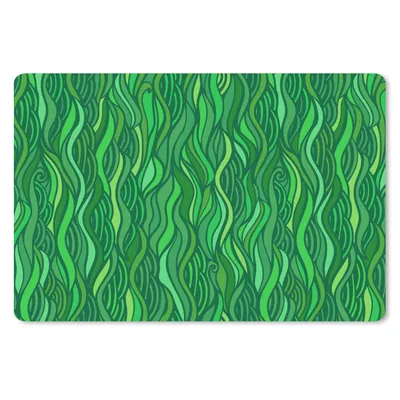 Produktbild von MuchoWow® Mauspad Mousepad Seegras - Muster - Grün 27x18 cm - Mousepads - Maus Mat - Pad - Mausunterlage - Büroartikel - Desk Matten