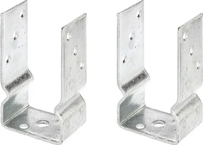 Immagine prodotto di Supporti per pali a U Alberts, 81x150 mm, zincati a caldo, da avvitare, profondità 60 mm