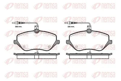 Produktbild von REMSA Bremsbeläge Satz Vorne Bremsklötze für CITROËN C5 III Kombi (RW) 1101.04