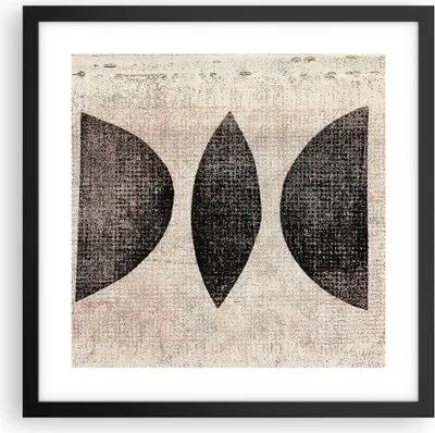 Produktbild von Gerahmtes Poster - Schwarzer Rahmen - Form Figuren Geometrisch - 40x40 cm - Wand Bild - Wanddeko - Wandbilder - Kunstposter - Wandposter - Bilderrahmen - Bilder - Kunstdruck - P2BAC40x40-5099