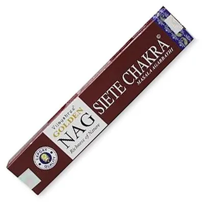 Produktbild von Räucherstäbchen Vijayshree "Golden Nag 7 Chakra" 15gr.