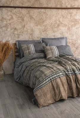 Obrázok produktu pre MOB, Posteľná bielizeň 200 x 220 cm - Timber (antracit)