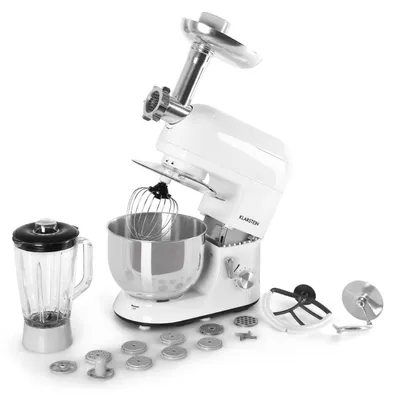 Küchenmaschine 1800 W, 5 L Edelstahl, Planetrührwerk, 6 Stufen