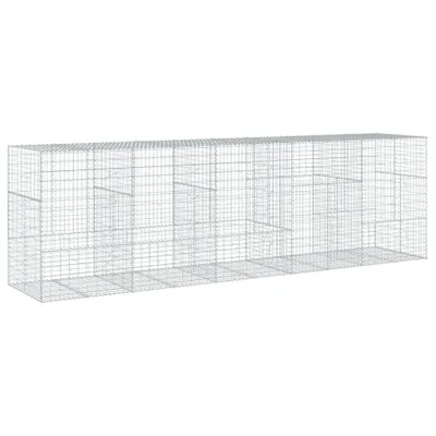 Zdjęcie produktu dla vidaXL Gabion z pokrywą 500x100x150 cm Ocynkowane żelazo