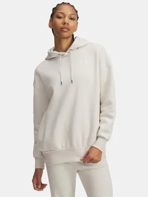 Image de Sweat à capuche Under Armour Ua Icon Fleece Os - blanc sommet, taille : M