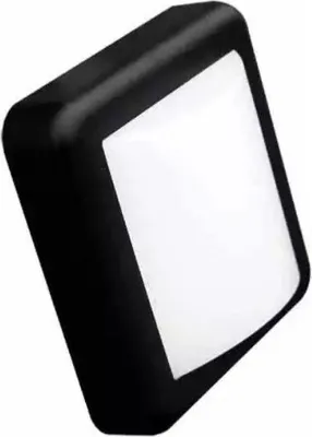 Produktbild von 4W LED-Wandleuchte Schwarz Quadratisch IP65 - Neutralweiß 4000K - 5500K