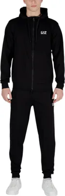 Image de Ensemble de survêtement Emporio Armani EA7 pour homme, noir, 8NPV63-PJVRZ-1200, taille S