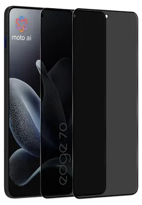 Produktbild von 2-Pack Motorola Edge 70 Privacy Displayschutzfolie Privacy - Gehärtetes Glas 9H - Super Qualität 3D