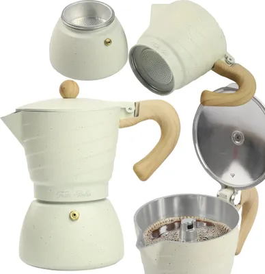 Produktbild von Classic Kaffeemaschine Kaffeekanne Für 6 Tassen Kaffee (300 Ml) Induktion Beige