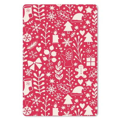 Produktbild von MuchoWow® Mauspad Mousepad Muster - Weihnachten - Winter - Fest 18x27 cm - Mousepads - Maus Mat - Pad - Mausunterlage