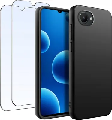 Obrázok produktu pre ZESTAW Etui do Realme C30 Matowe Silikon Slim + 2 SZTUKI SZKŁO
