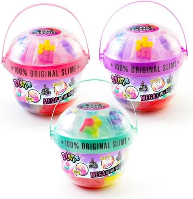 Obrázek produktu pro Obří sliz, Canal Toys So Slime Mega Bucket, 4 slizy, dekorace, 6+, SSC 394